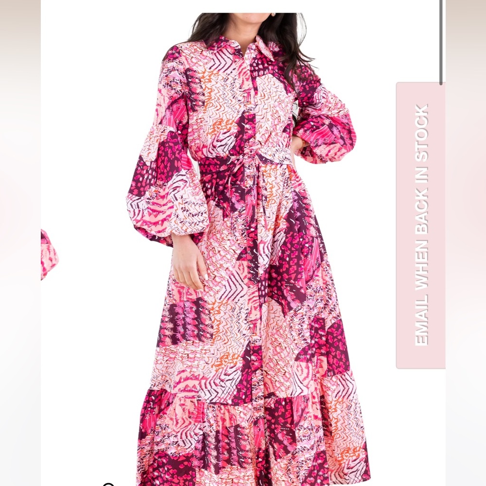 Beautiful pink maxi dress